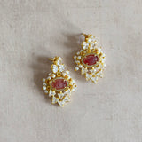 Layla Pink Crystal Earrings