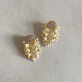 Amara Pink Stud Earrings