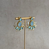 Saffa Blue Stud Earrings