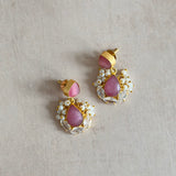 Jona Mini Pink Drop Earrings