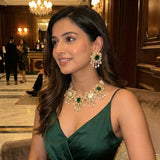 Maliha Green Pearl Choker Set