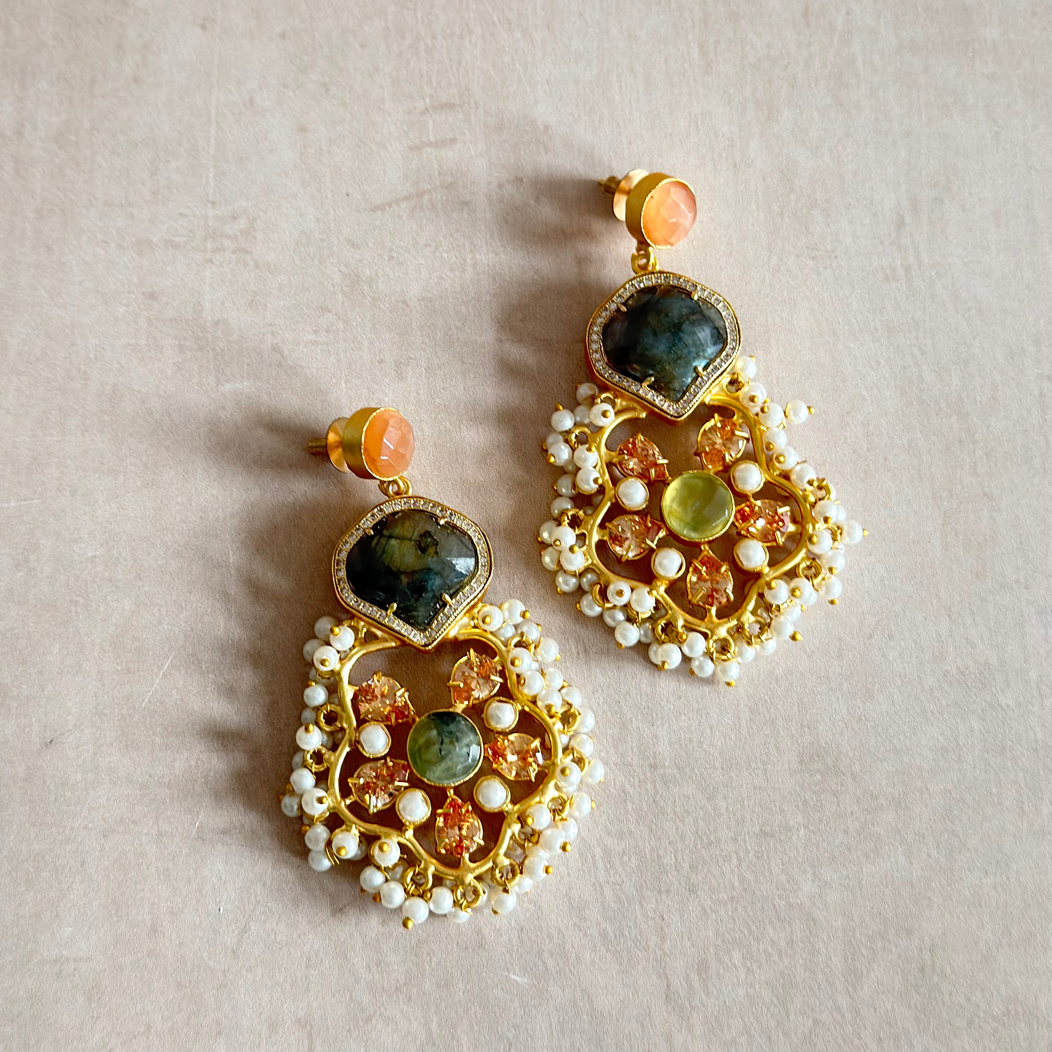 Zaylee Crystal Drop Earrings - Ahseya & Co