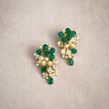 Shanza Green Crystal Stud Earrings