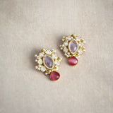 Malibu Lilac Pink Stud Earrings
