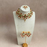 Paros Ruby Olive Choker Set