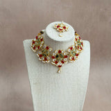 Paros Ruby Olive Choker Set
