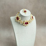 Milos Pearl Fuchsia Necklace Set