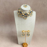 Areeba Blue Choker Set