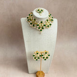 Paros Green Crystal Choker Set