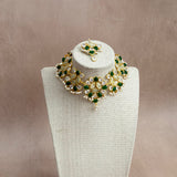 Paros Green Crystal Choker Set