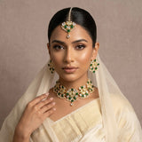 Paros Green Crystal Choker Set