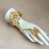 Minal Rose Mint Crystal Hand Harness