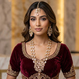 Siena Pink Kundan Mala Set