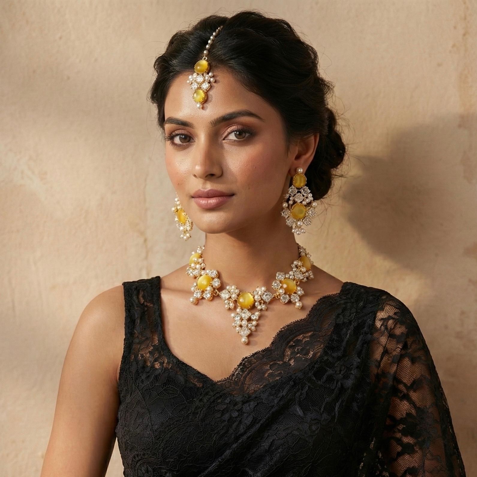 Miah Lemon Choker Set - Ahseya & Co