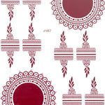 Jasmin Henna Tattoo offers an easy and traditional henna-transfer application. Featuring a deep red hue, it offers a unique, intricate, traditional design. Perfect for weddings, parties, festivals & more.  Details: Deep Red  Design is for both hands 